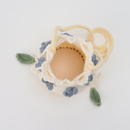 針織蛋糕斜挎包