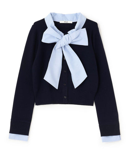 蝴蝶結針織套頭衫【韓國時尚】