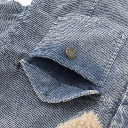 內襯絎縫燈芯絨夾克