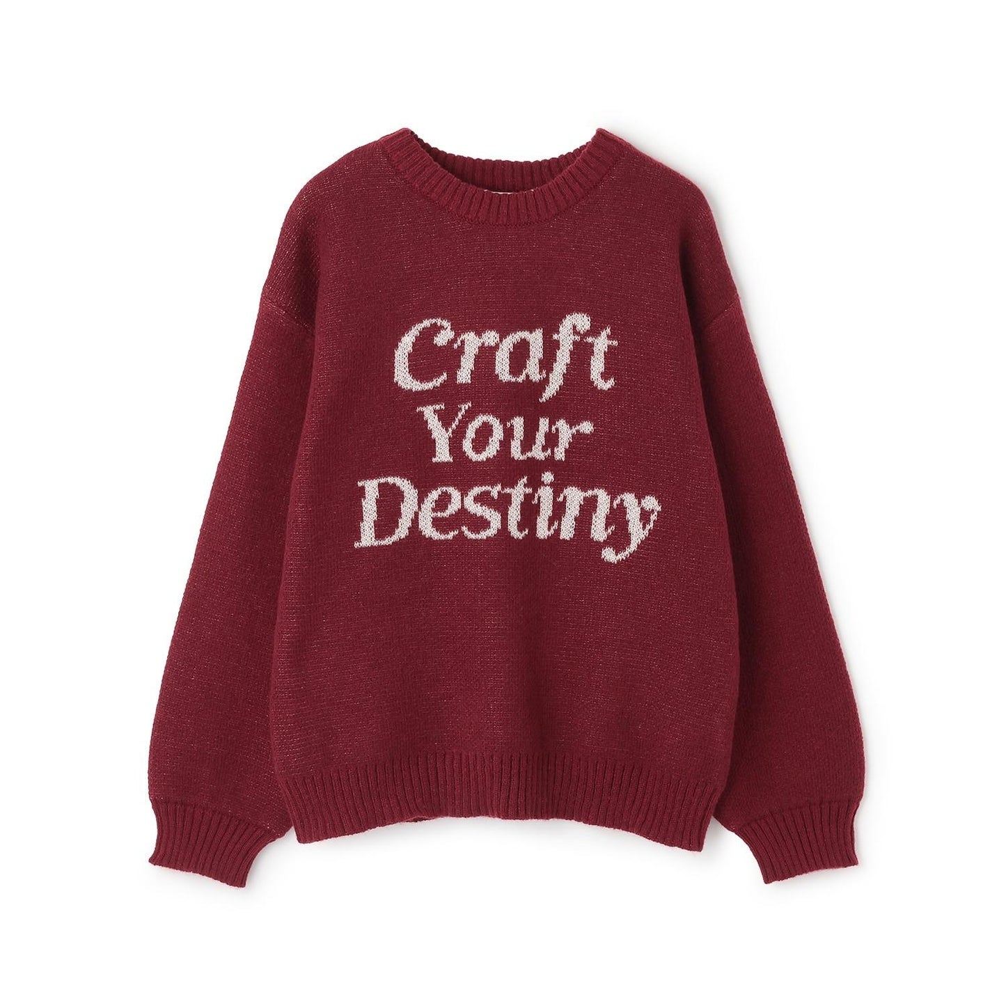 仿馬海毛提花套頭衫