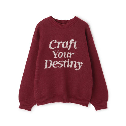 仿馬海毛提花套頭衫