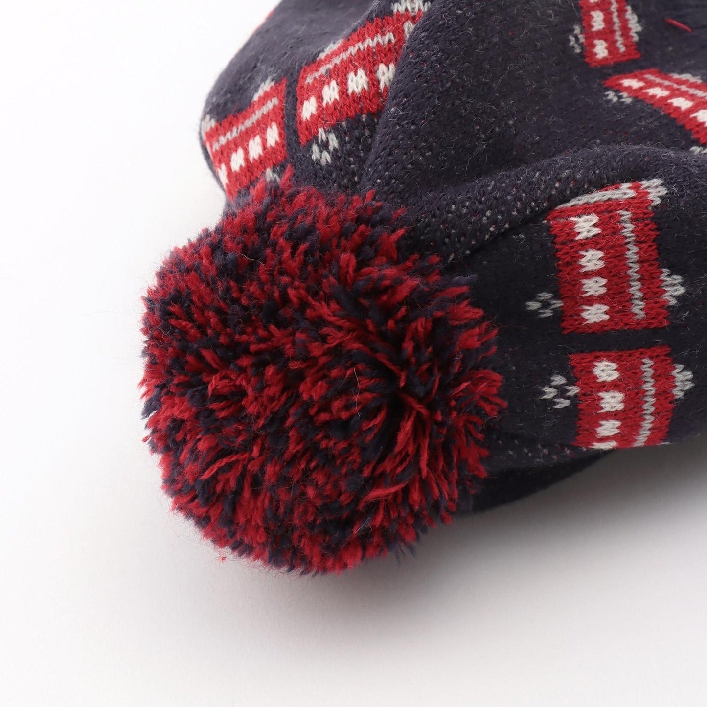 電車圖案帶護耳針織帽