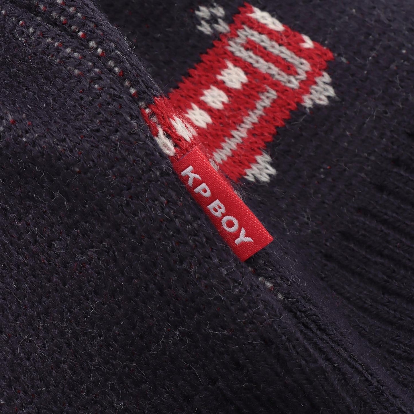 電車圖案帶護耳針織帽