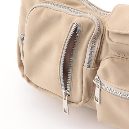 口袋月亮單肩包