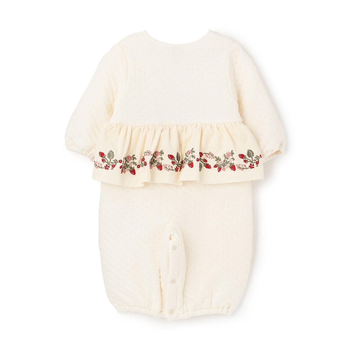 草莓刺繡拼接兩用連體衣