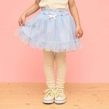 荷葉邊網紗打底褲裙