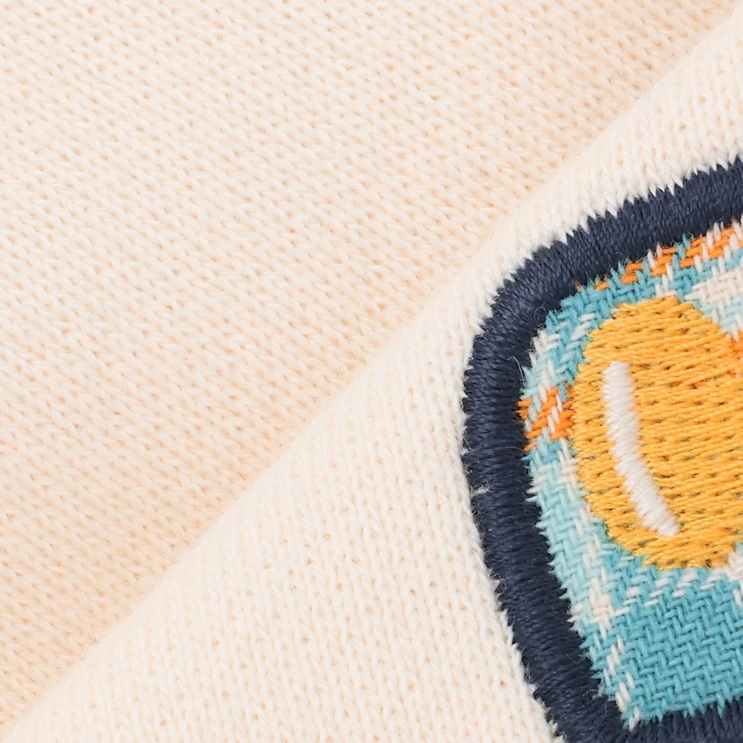 先染格紋汽車貼布繡衛衣