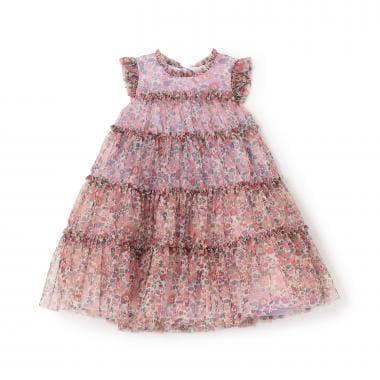 蕾絲薄紗連衣裙