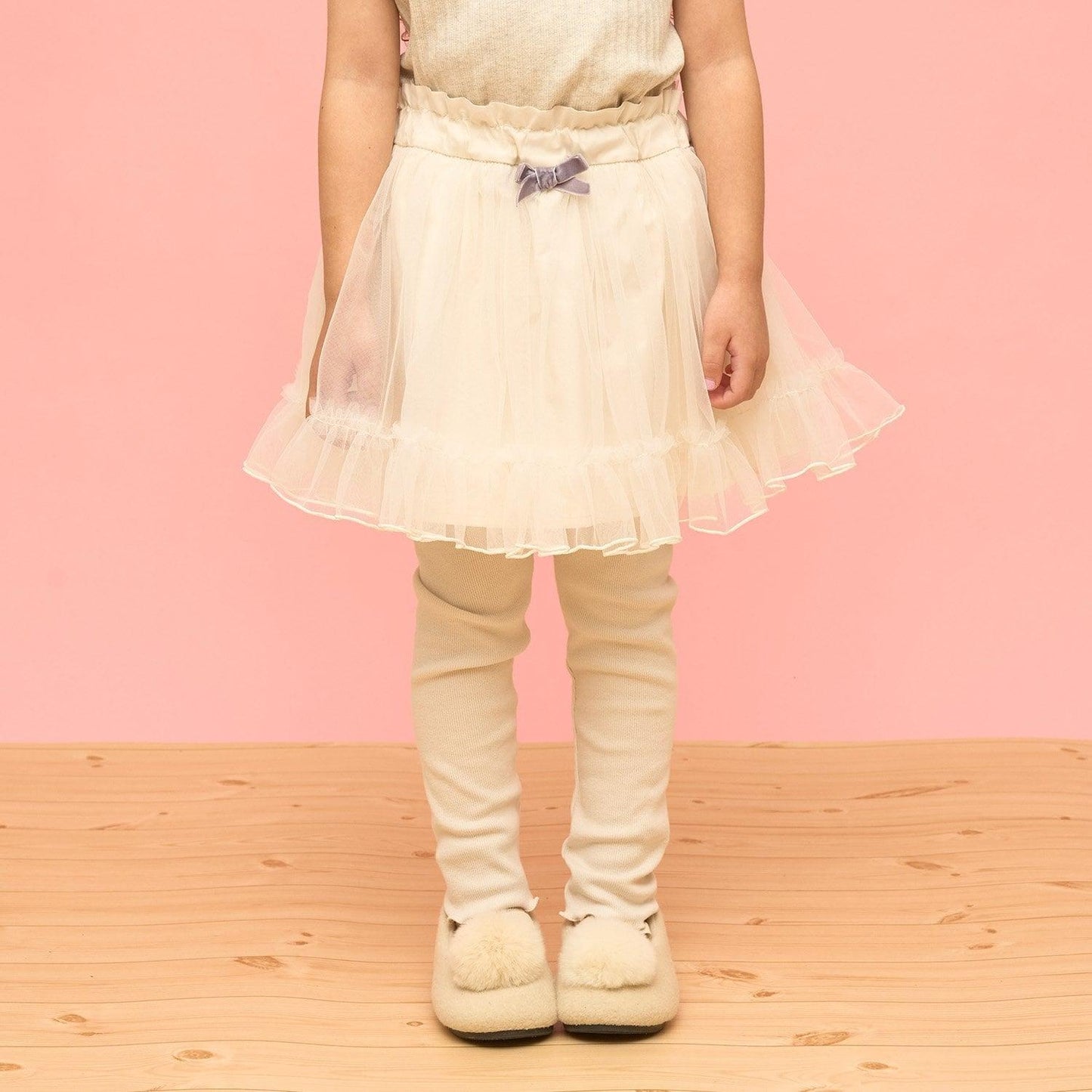 荷葉邊網紗打底褲裙