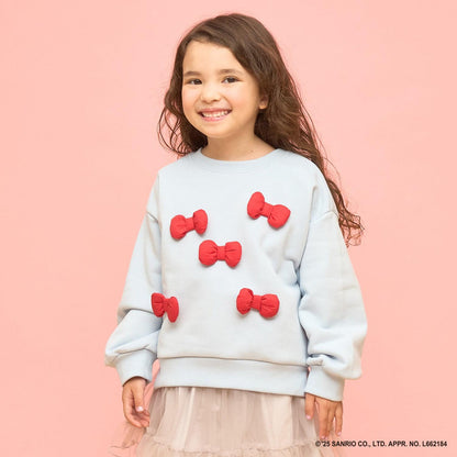 【三麗鷗角色】【正反兩面可穿】【速幹衛衣面料】《Hello Kitty》立體蝴蝶結衛衣