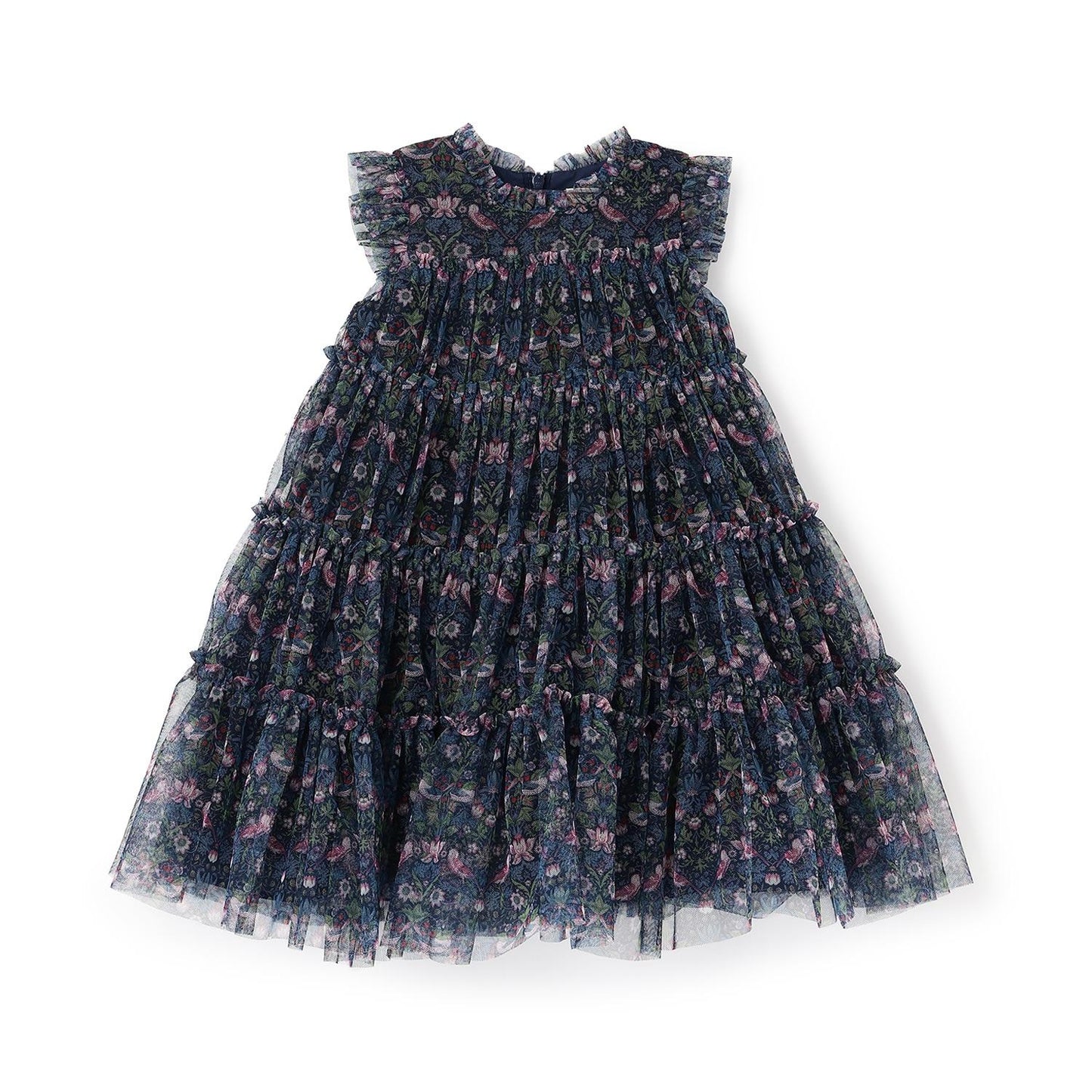 蕾絲薄紗連衣裙