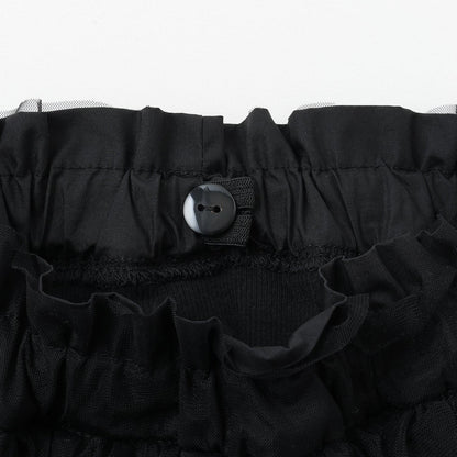 荷葉邊網紗打底褲裙