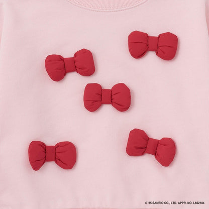 【三麗鷗角色】【正反兩面可穿】【速幹衛衣面料】《Hello Kitty》立體蝴蝶結衛衣