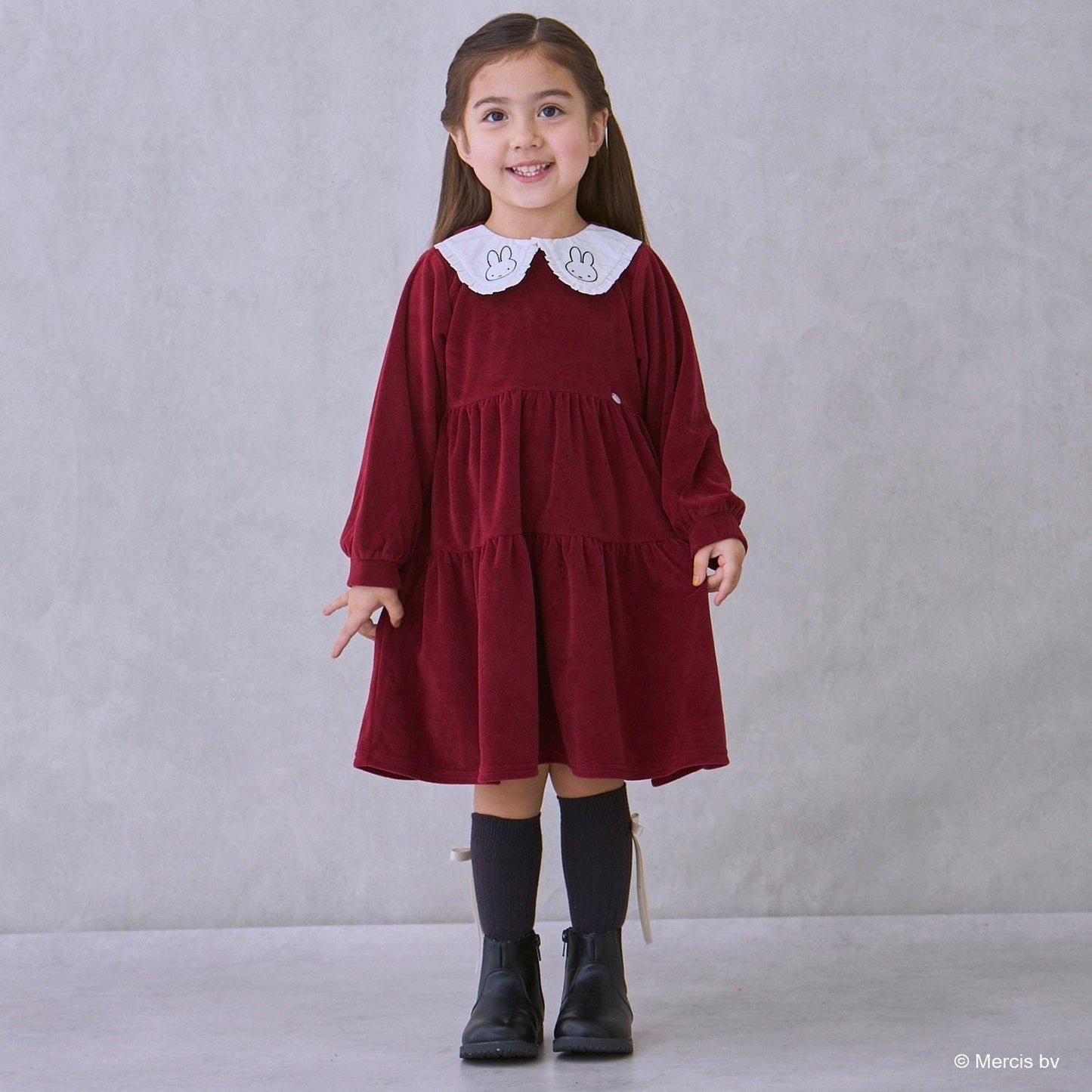 【《米菲》】荷葉邊領連衣裙