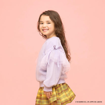 【速幹內襯】蓬鬆網紗衛衣