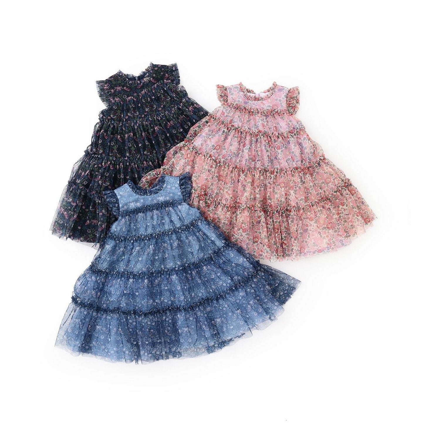 蕾絲薄紗連衣裙