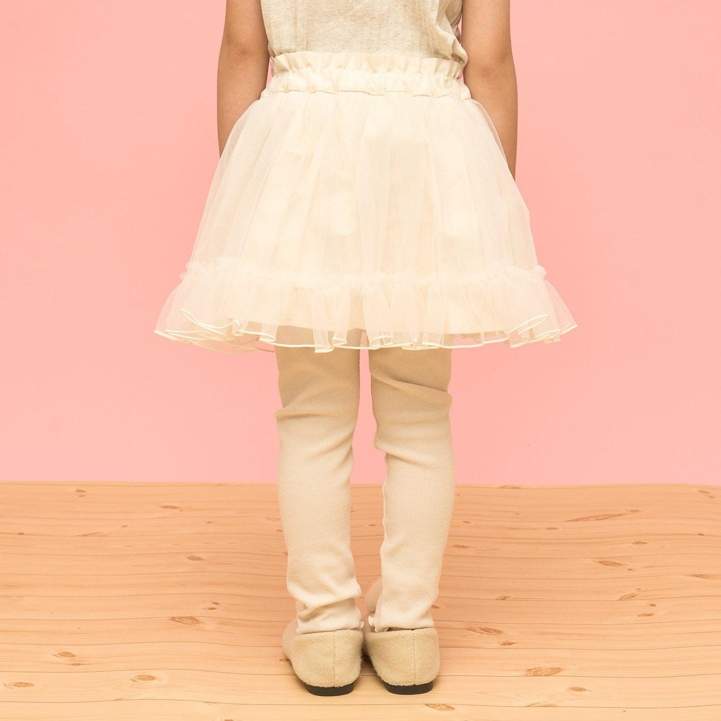 荷葉邊網紗打底褲裙