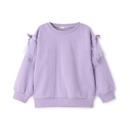 【速幹內襯】蓬鬆網紗衛衣