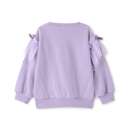 【速幹內襯】蓬鬆網紗衛衣