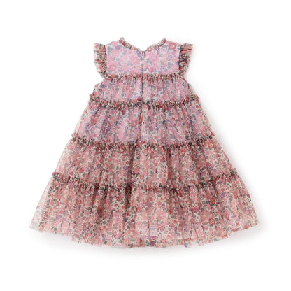 蕾絲薄紗連衣裙