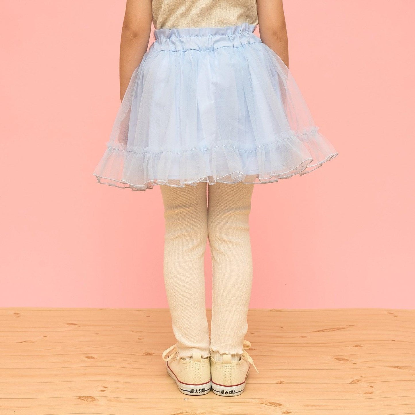 荷葉邊網紗打底褲裙