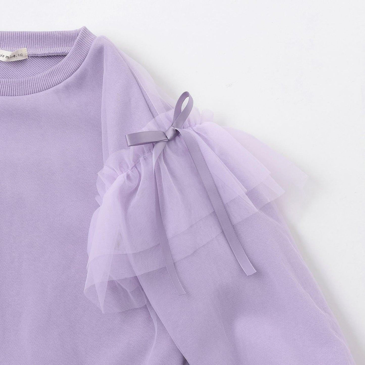 【速幹內襯】蓬鬆網紗衛衣