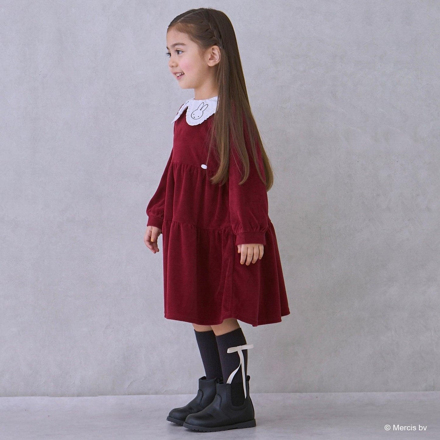 【《米菲》】荷葉邊領連衣裙