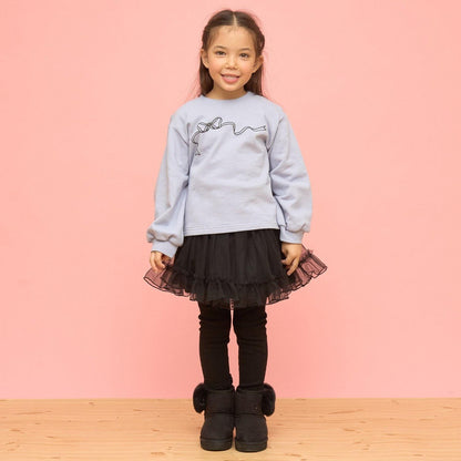 荷葉邊網紗打底褲裙