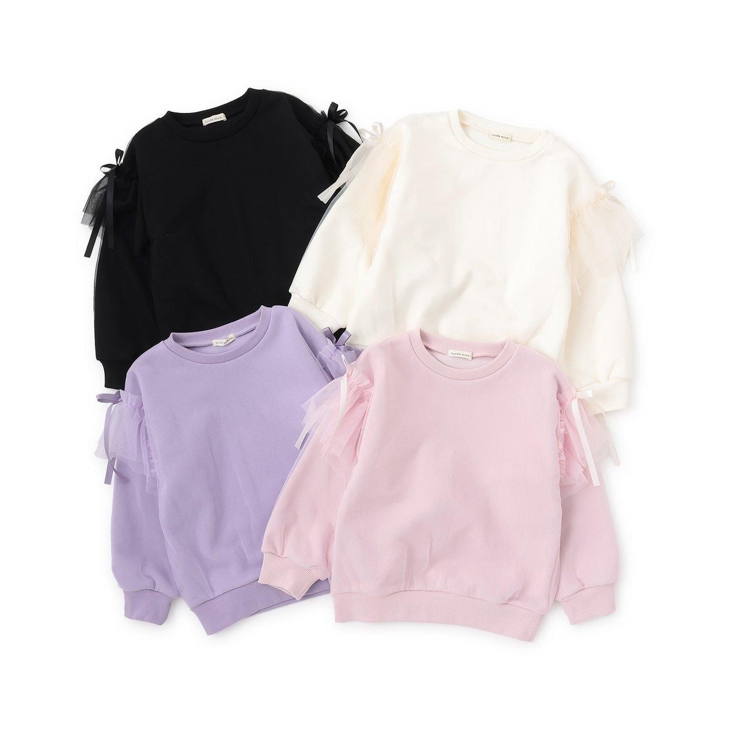 【速幹內襯】蓬鬆網紗衛衣