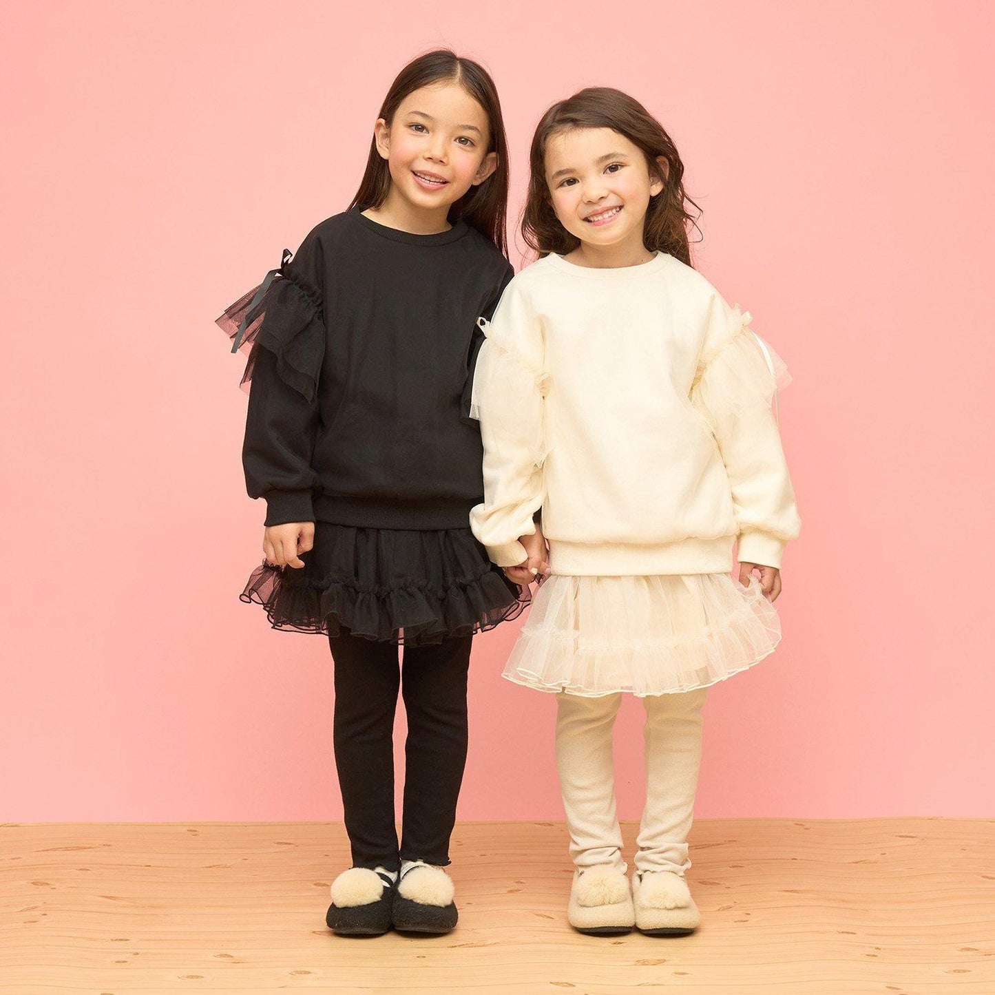 荷葉邊網紗打底褲裙