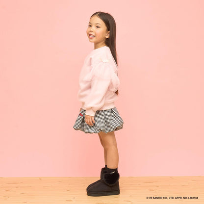 【速幹內襯】蓬鬆網紗衛衣