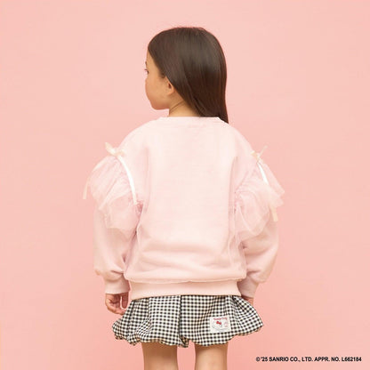 【速幹內襯】蓬鬆網紗衛衣