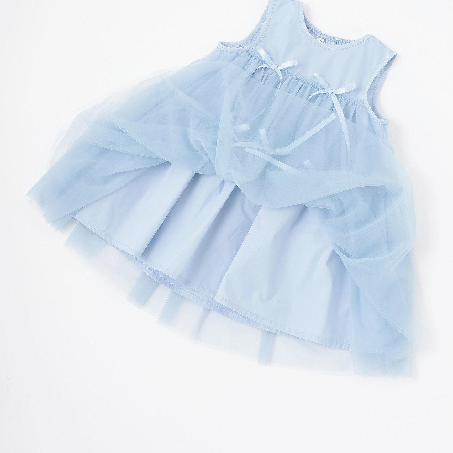 蓬鬆網紗多層連衣裙