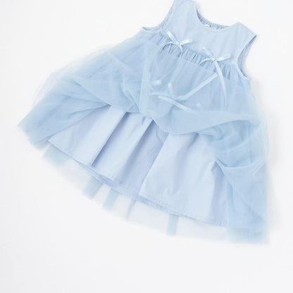 蓬鬆網紗多層連衣裙