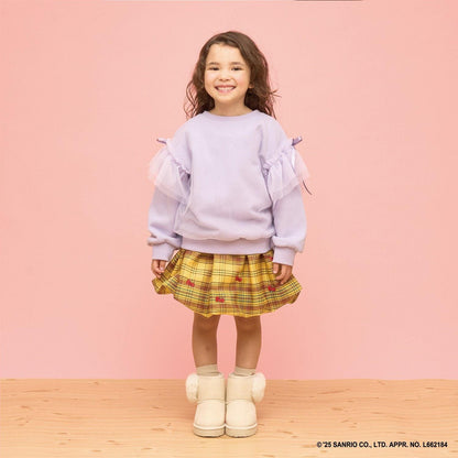 【速幹內襯】蓬鬆網紗衛衣