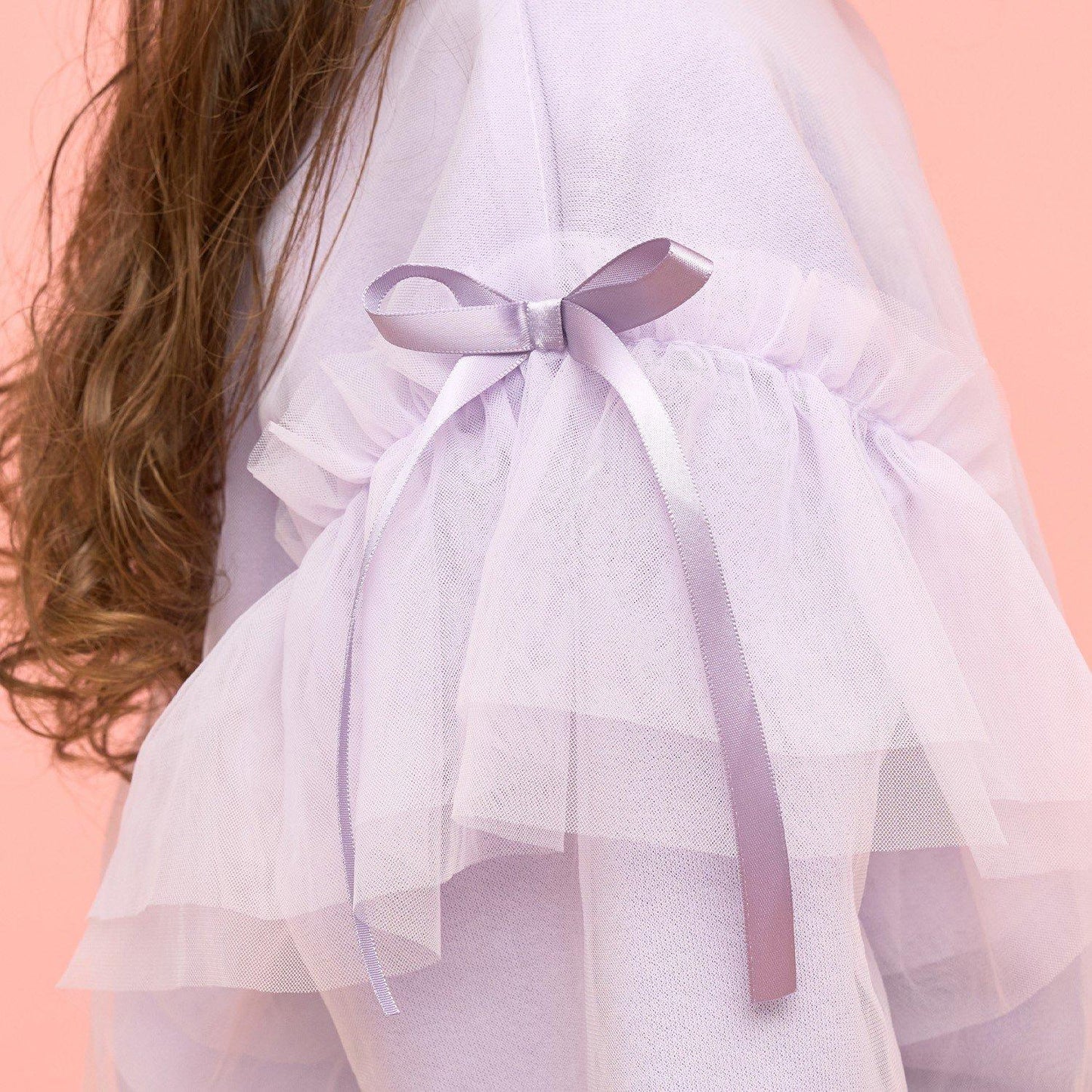 【速幹內襯】蓬鬆網紗衛衣