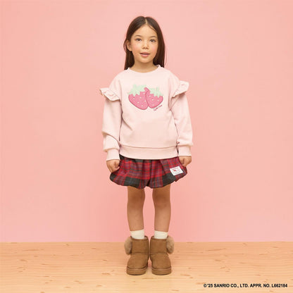 【速幹內層毛圈】草莓貼布繡衛衣