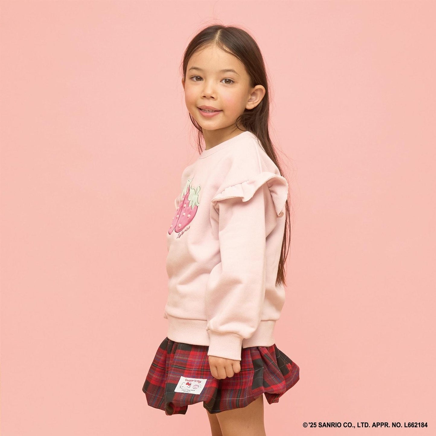 【速幹內層毛圈】草莓貼布繡衛衣