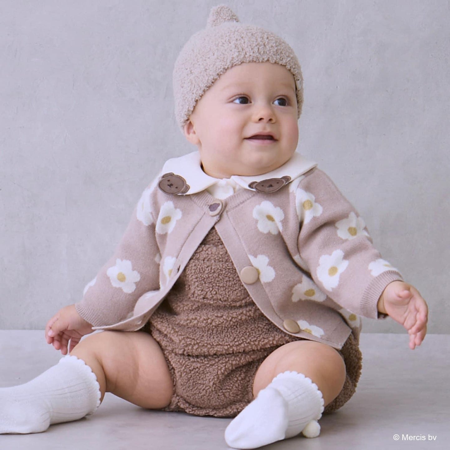 【dick bruna】花卉圖案針織開衫