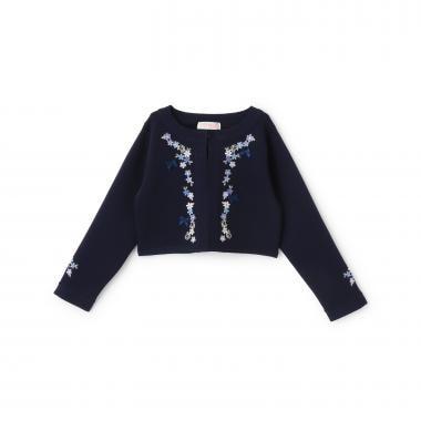 花卉刺繡針織開衫