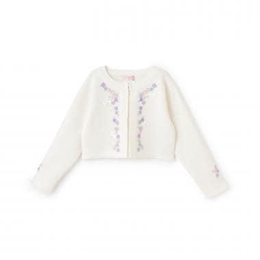 花卉刺繡針織開衫