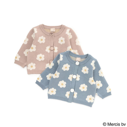 【dick bruna】花卉圖案針織開衫