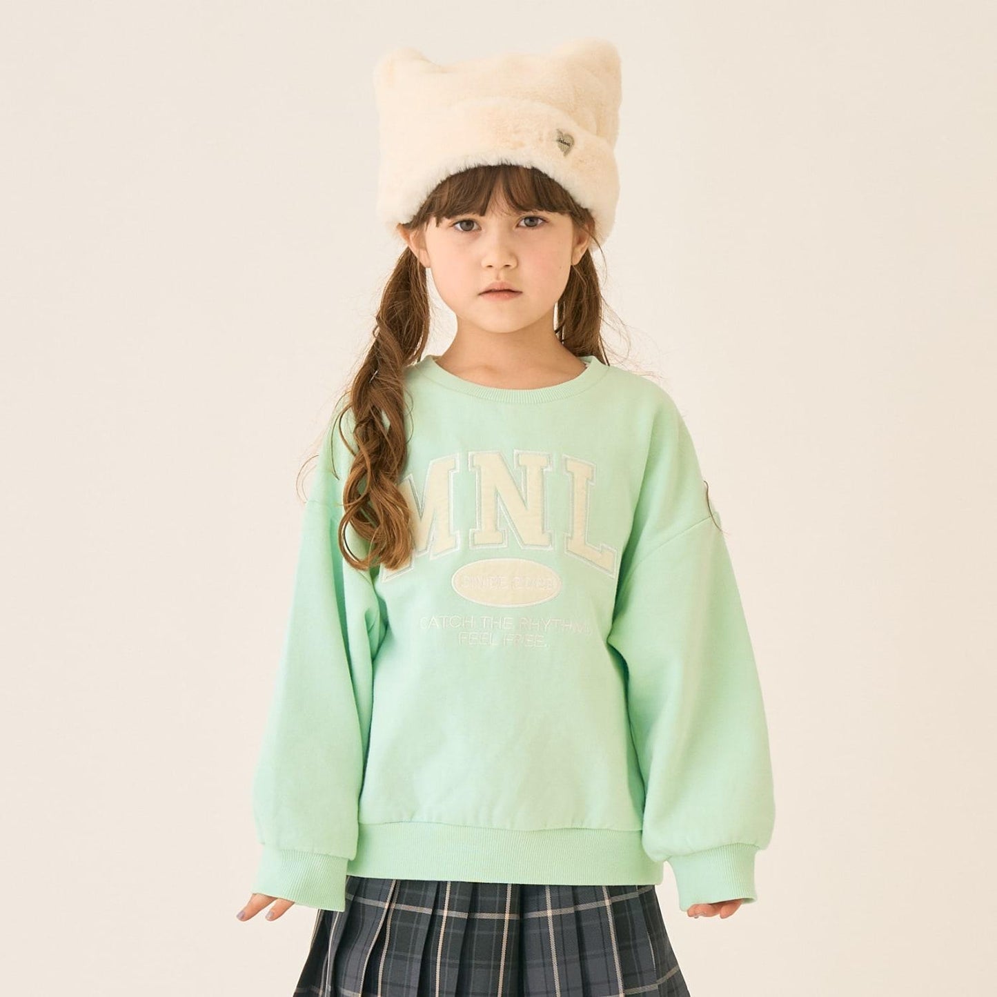 【加絨】【100%純棉】寬鬆版型字母印花套頭衫