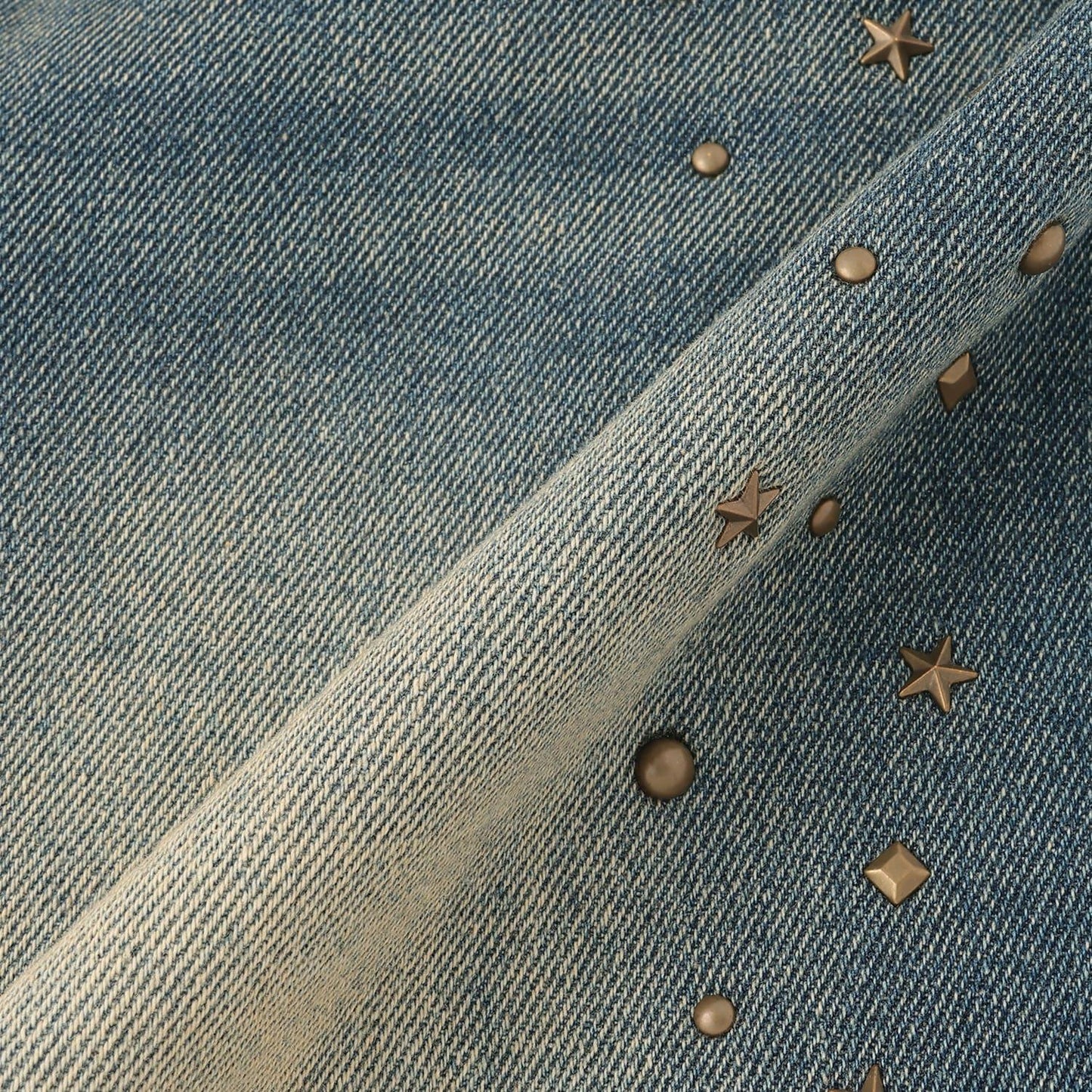 鉚釘流蘇牛仔褲