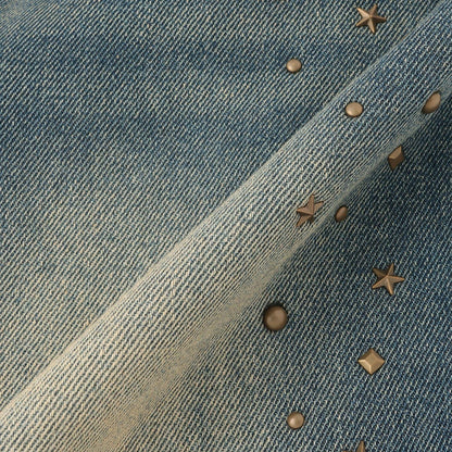 鉚釘流蘇牛仔褲