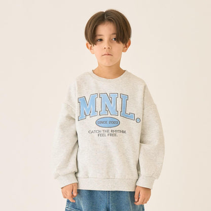 【加絨】【100%純棉】寬鬆版型字母印花套頭衫