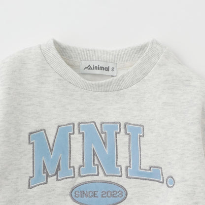 【加絨】【100%純棉】寬鬆版型字母印花套頭衫