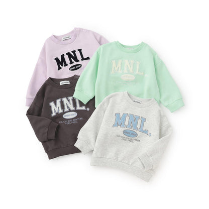 【加絨】【100%純棉】寬鬆版型字母印花套頭衫