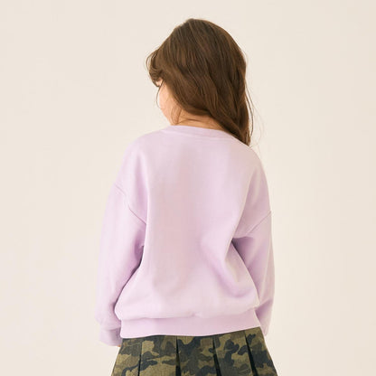 【加絨】【100%純棉】寬鬆版型字母印花套頭衫