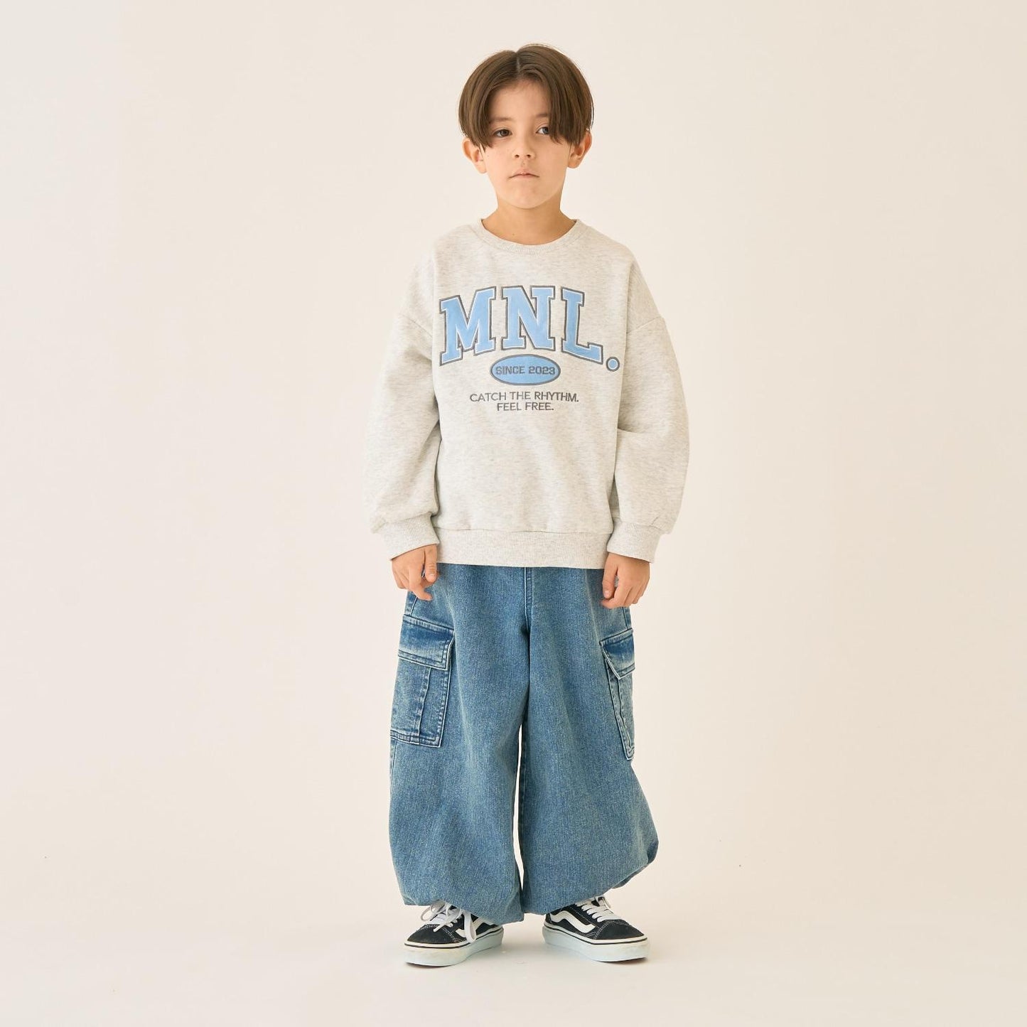 【加絨】【100%純棉】寬鬆版型字母印花套頭衫